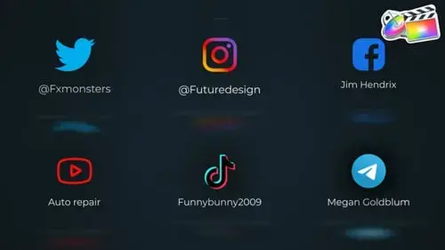 简单的液体标志包 | FCPX模板