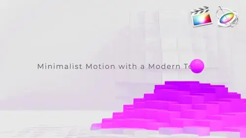 迷你动画体素运动标志揭开面纱FCPX模板