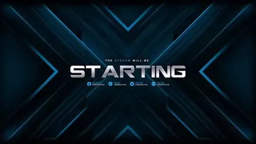 蓝色现代屏幕流包数据科技AE模板