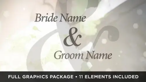 象牙婚礼唯美动画包装AE模板