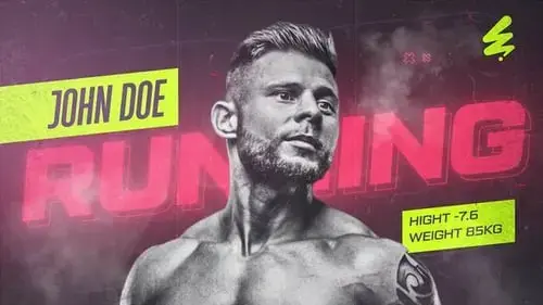 Fitnes球员介绍英雄镜头AE模板