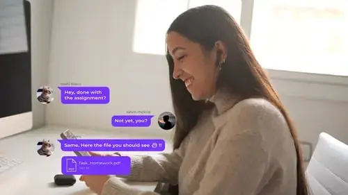 聊天短信对话窗口弹出动画AE模板