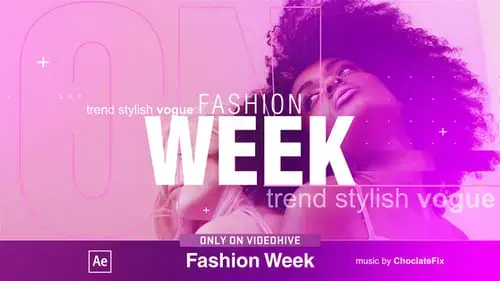 时尚动画元素包装动画AE视频