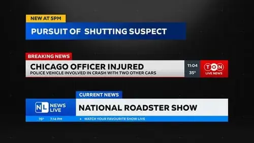 新闻广播大横幅文字角标AE视频