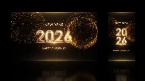 圣诞快乐和新年2026视频AE模板