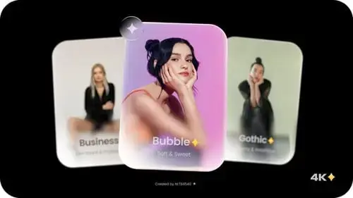 转盘照片带标题展示AE视频