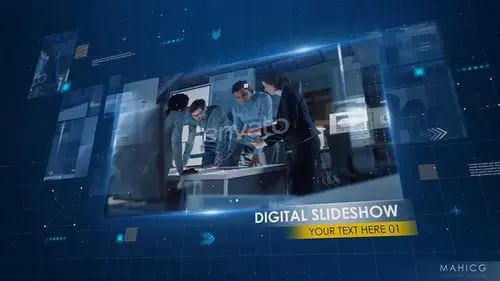 公司技术幻灯片图文视觉展示AE视频