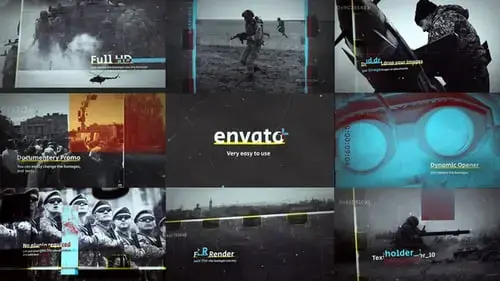 纪录片新闻图文包装AE视频