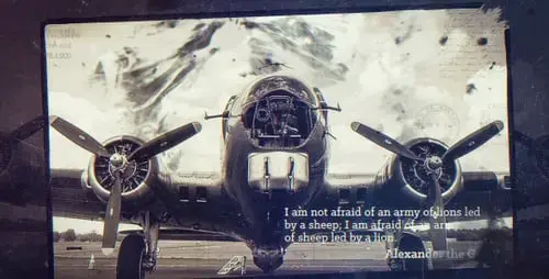 纪录片风格图文展示SlideshowAE视频