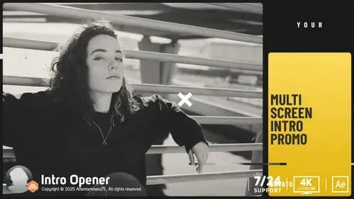 宣传人物作品动画AE视频的介绍片头