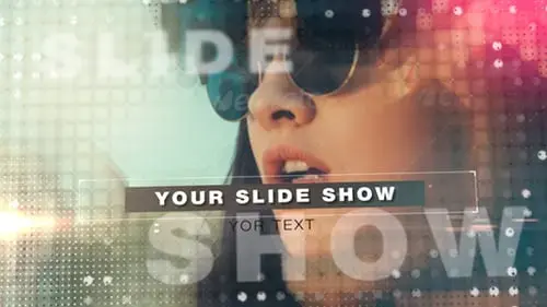 幻灯片照片马赛克切换效果AE视频