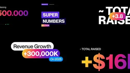 数字包装花字动画rAE视频