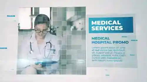医疗和医生商务风格视频相册AE视频