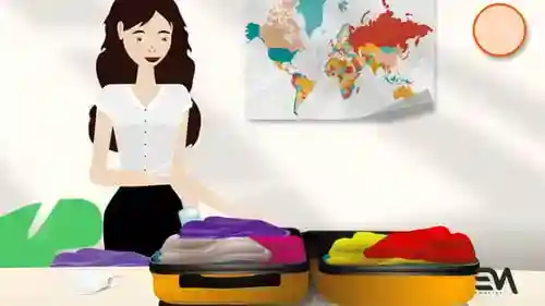 完全可定制的2D动画角色用于旅行和解释器视频AE视频