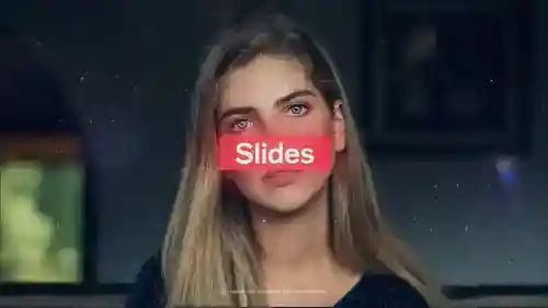 动态清洁幻灯片与电影故障过渡视频显示AE视频