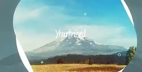 流体照片幻灯片的回忆和旅行故事冒险和画廊展示展示AE视频