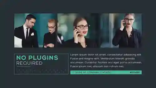 公司演示和清洁AE视频