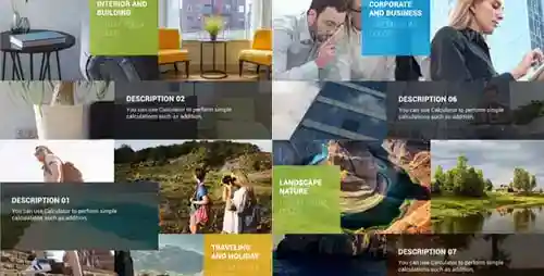 动态多用途商务演示幻灯片、视频显示工业AE视频