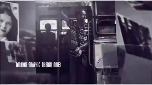 具有复古电影效果的永恒纪实照片幻灯片AE视频