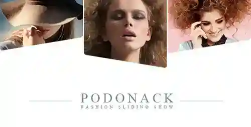 动态照片幻灯片与优雅的文字动画AE视频