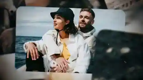 浪漫回忆的动态电影照片幻灯片回忆和生日AE视频