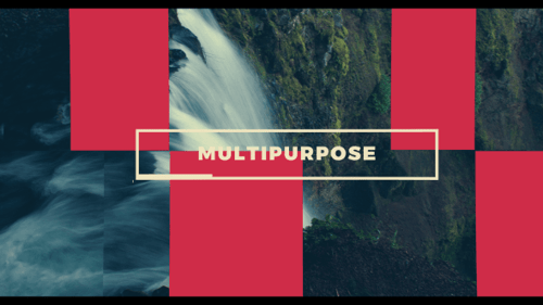 用于照片和视频演示的动态现代幻灯片优雅的AE视频