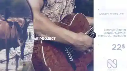 具有视差效果的动态电影幻灯片片头素材AE视频