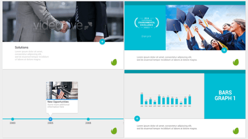 现代商业演示和信息图表模板AE视频