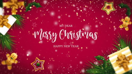 创意旅行电影故障幻灯片新年快乐和bokeh AE视频