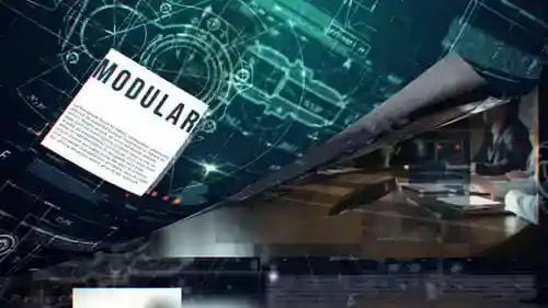 动态数字蓝图演示3d和施工AE视频