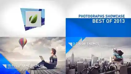 商业和企业蓝色风格宣传AE视频