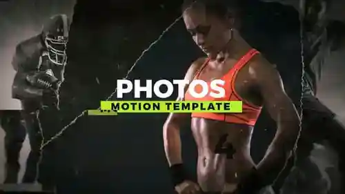 体育幻灯片和Grunge AE视频