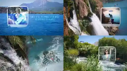 海上冒险照片库海滩和家庭AE视频