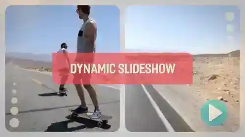 动态照片视频幻灯片与电影光泄漏广告和品牌AE视频