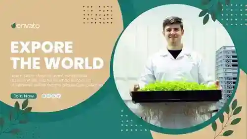 农业主题视频幻灯片AE视频