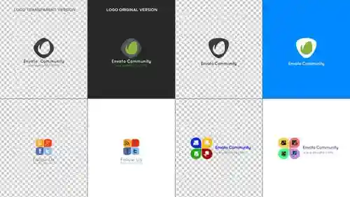 简单的标志动画模板AE视频