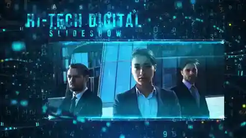 高科技数字幻灯片AE视频