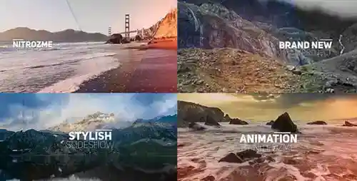 时尚幻灯片照片动画AE视频