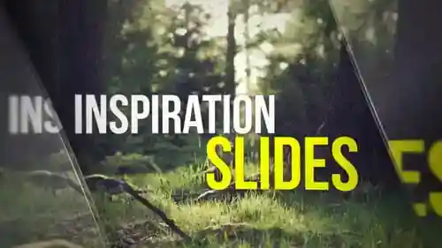 玻璃风格幻灯片切换转场AE视频