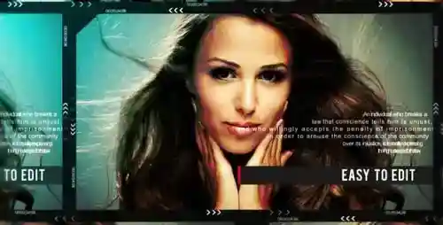 滑动幻灯片视频相册动画AE视频