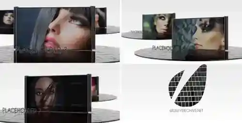 钢琴优雅logo标志黑白AE视频