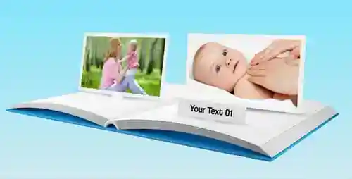 3D弹出书视频显示Book album AE视频