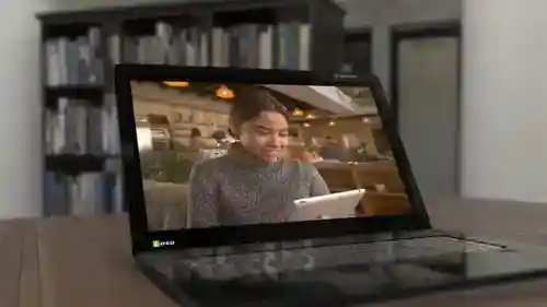 笔记本电脑和商务AE视频