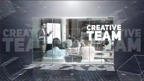 数字推广视频显示ft新闻幻灯片和商业AE视频