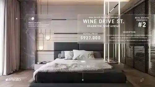 房地产迷你动画幻灯片公寓和清洁AE视频