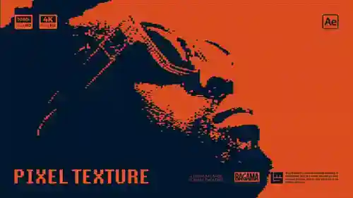 像素和美学照片展示AE视频