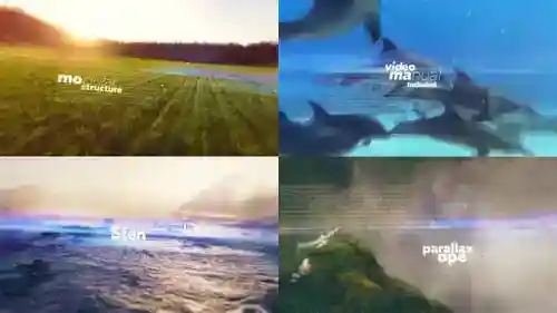 视差和画廊展示展示AE视频