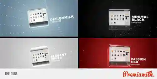 立方体视频显示英尺黑色AE视频