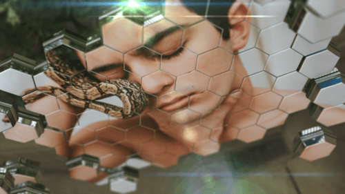 蜂窝幻灯片3d和蜂窝照片拼图AE视频