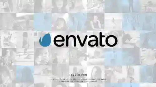 迷你动画的幻灯片照片拼贴和明亮的AE视频